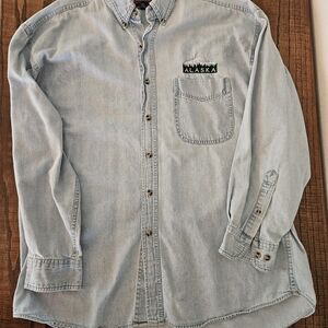 Mens Polar denim long-sleeved XL shirt